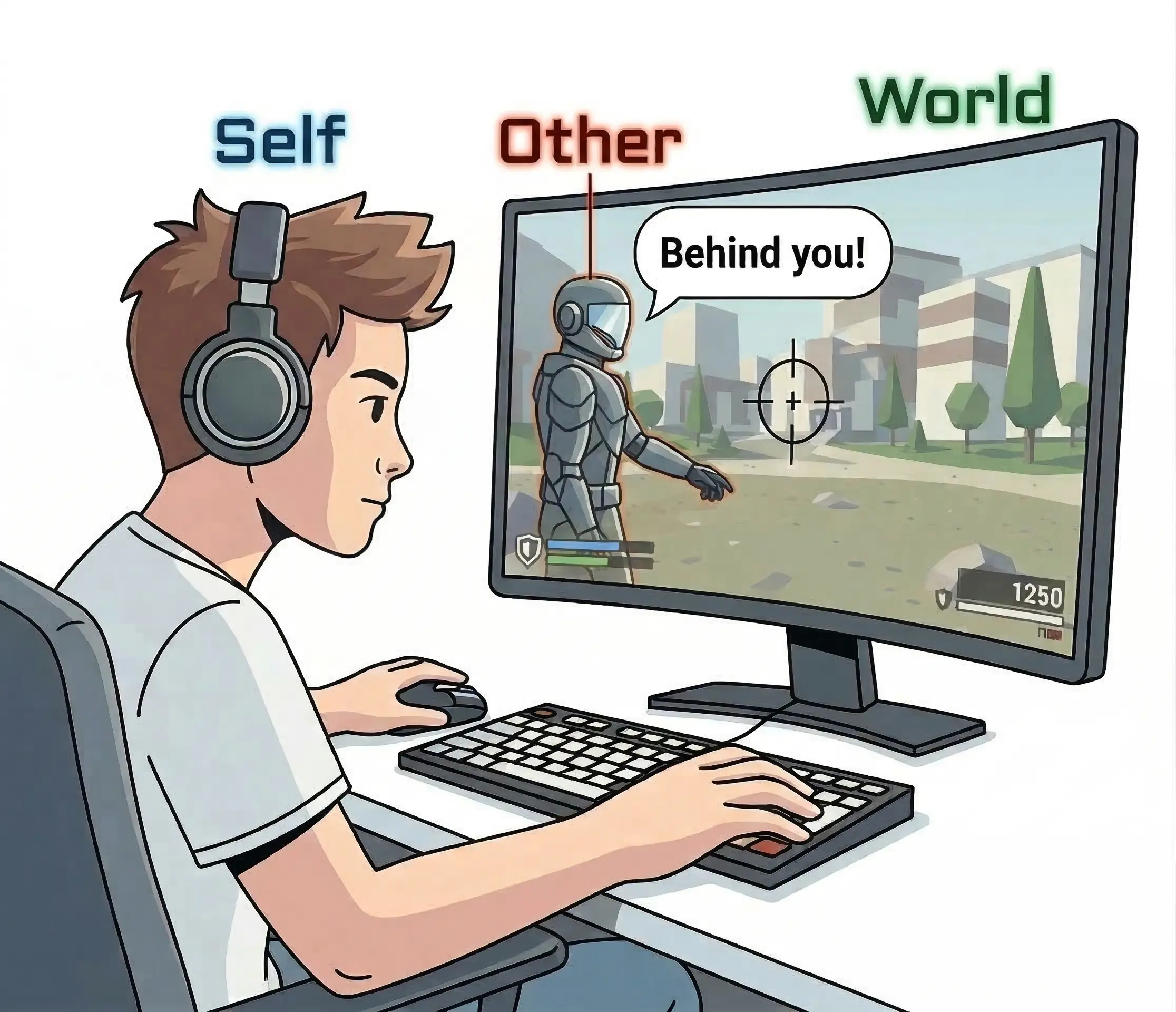 Self-Other-World reasoning taxonomy